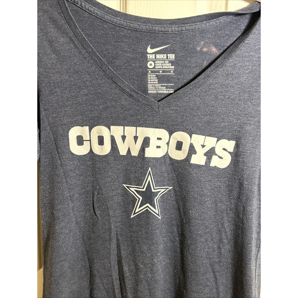 Nike NFL The Nike Tee Women's Blue Dallas Cowboys‎ Medium
